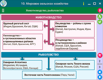 ООО «Экзамен-Медиа» Наглядная география, Экономическая и социальная география зарубежных стран, 10 класс (лицензия),