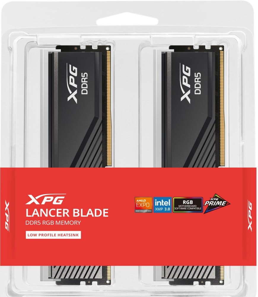 Оперативная память ADATA LANCER BLADE RGB DDR5 6400MT/s 32GB, AX5U6400C3216G-DTLABRBK