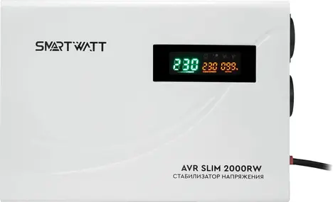 Стабилизатор напряжения SMARTWATT AVR SLIM 2000RW 2000ВА