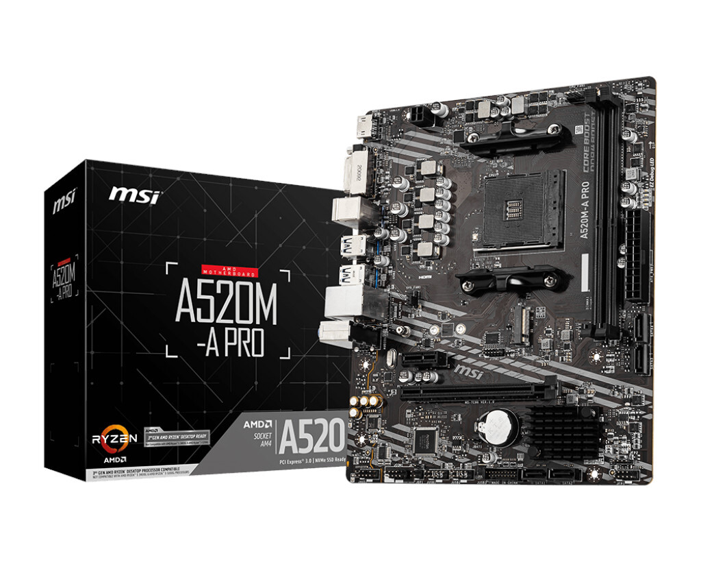 Материнская плата MSI AMD A520 A520M-A PRO