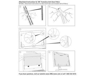 Экран защиты информации для монитора 3M PF215W9B (7000006417) 21.5" черный