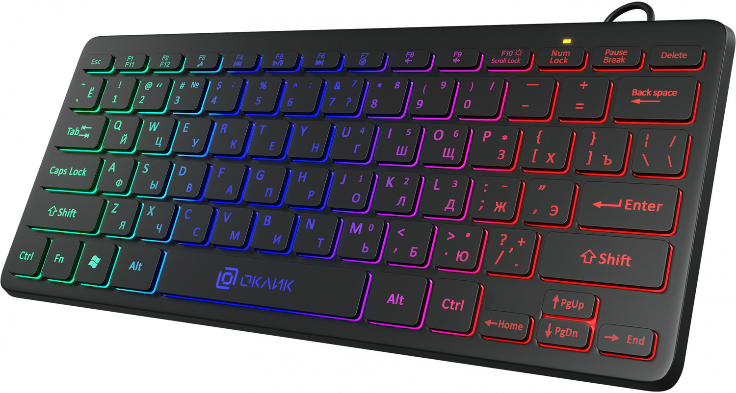 Клавиатура Oklick USB 300S 1696461, цвет черный