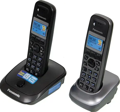 SIP-DECT телефон Panasonic TG2512, 2 трубки