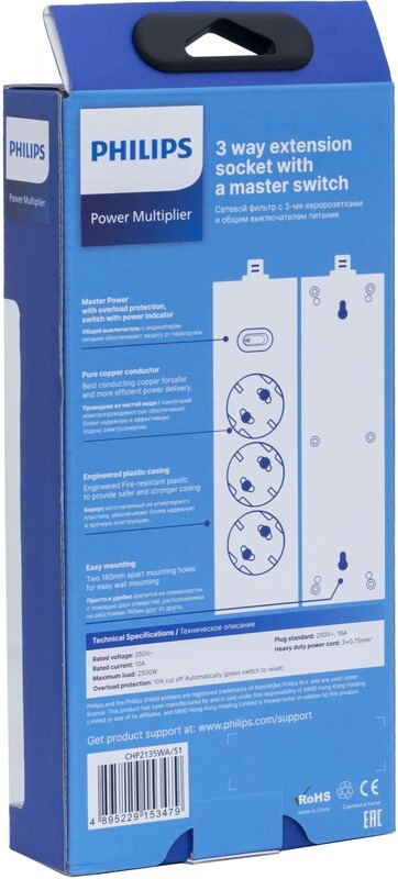 Сетевой фильтр Philips Сетевой фильтр CHP2135WA/51