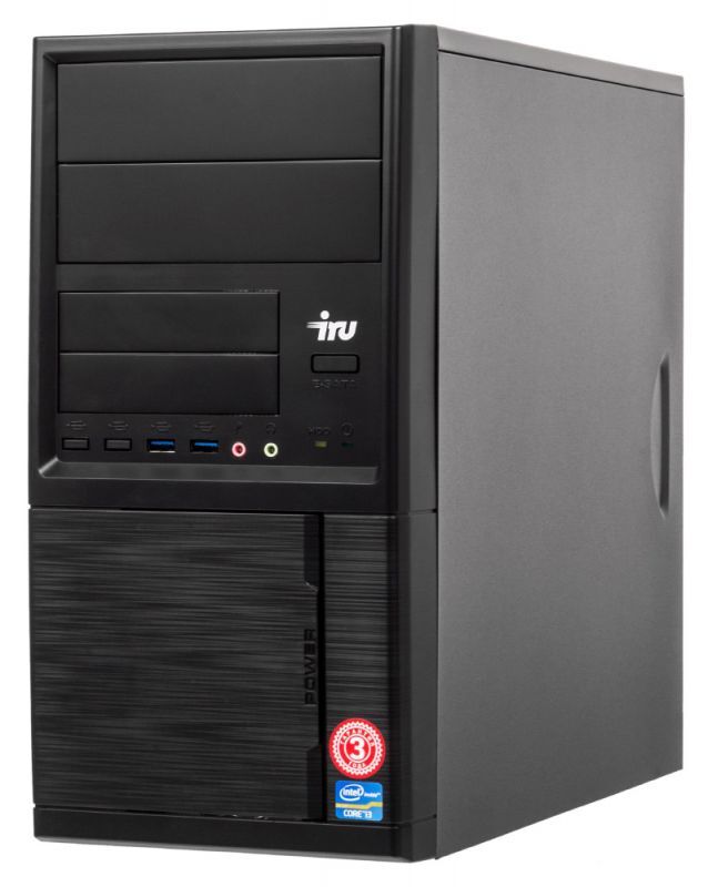 ПК IRU Corp 312 MT PG G6405 (4.1) 4Gb 4Tb+500Gb UHDG 610 Free DOS GbitEth 400W черный