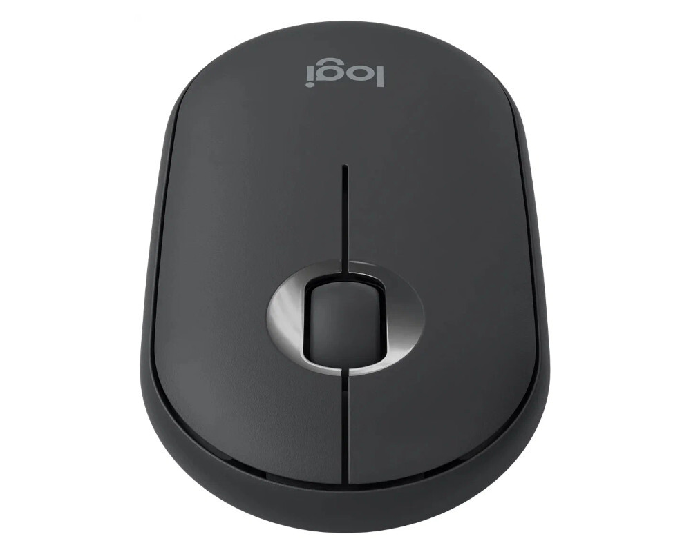 Мышь Logitech Pebble M350 910-005576, цвет темно-серый