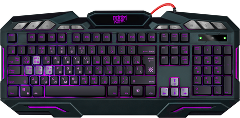 Клавиатура Defender Doom Keeper GK-100DL 45100, цвет черный