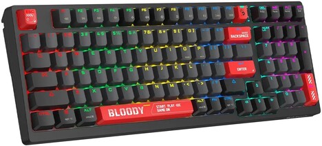 Клавиатура A4tech Bloody WS98 Pixels Red WS98, цвет черный