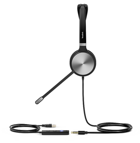Гарнитура с 1 наушником Yealink UH36 MONO-TEAMS, цвет серебристый/черный