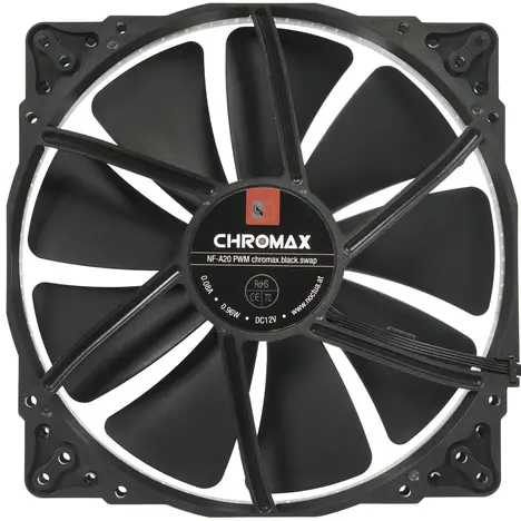 Вентилятор Noctua для корпуса NF-A20 PWM chromax.black.swap