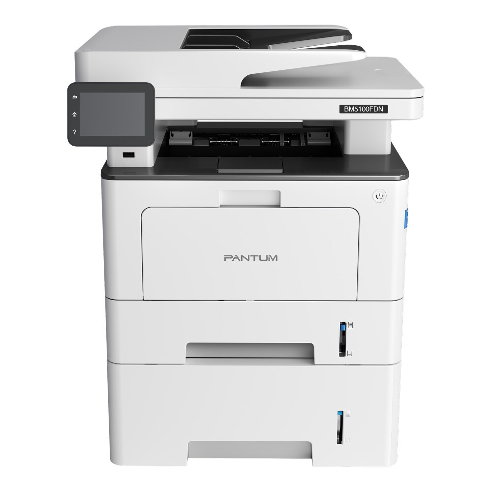Pantum BM5100FDN, P/C/S/F, Mono laser, А4, 40 ppm (max 100000 p/mon), 1.2 GHz, 1200x1200 dpi, 512 MB RAM, Duplex, DADF50, paper tray 250 pages, USB, LAN, start. cartridge 3000 pages