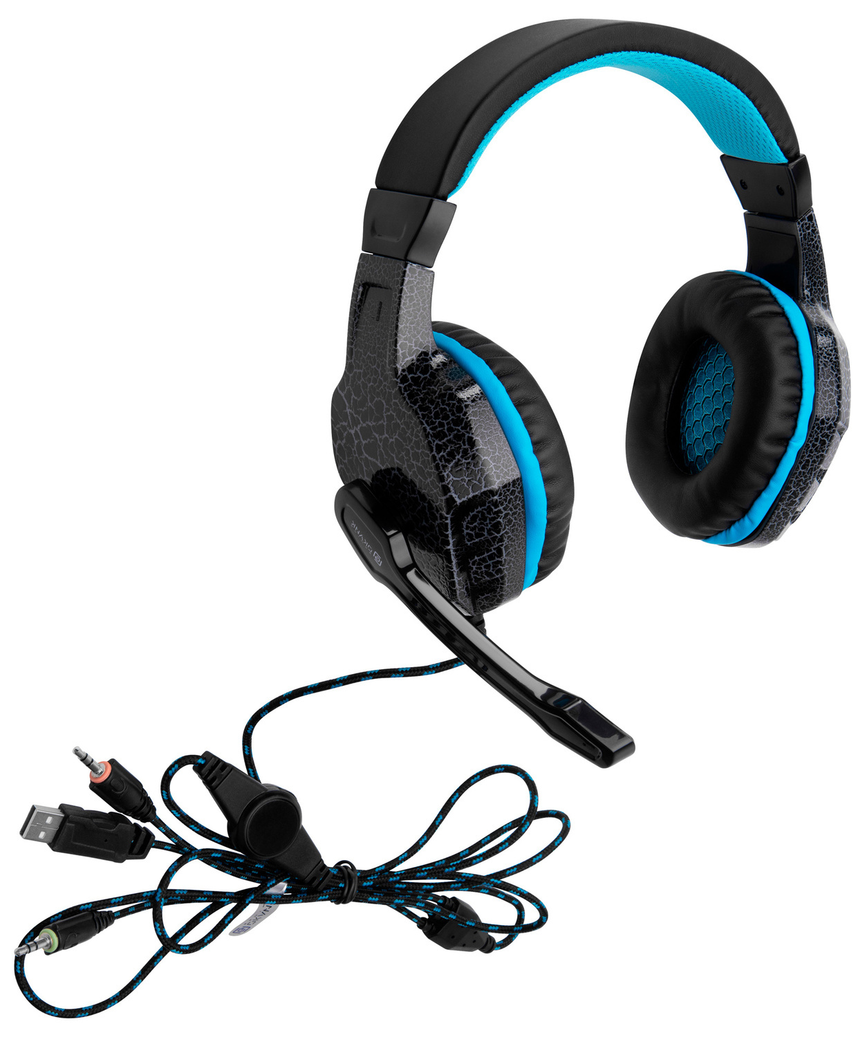 Наушники Oklick HS-L400G ZEUS, цвет голубой/черный