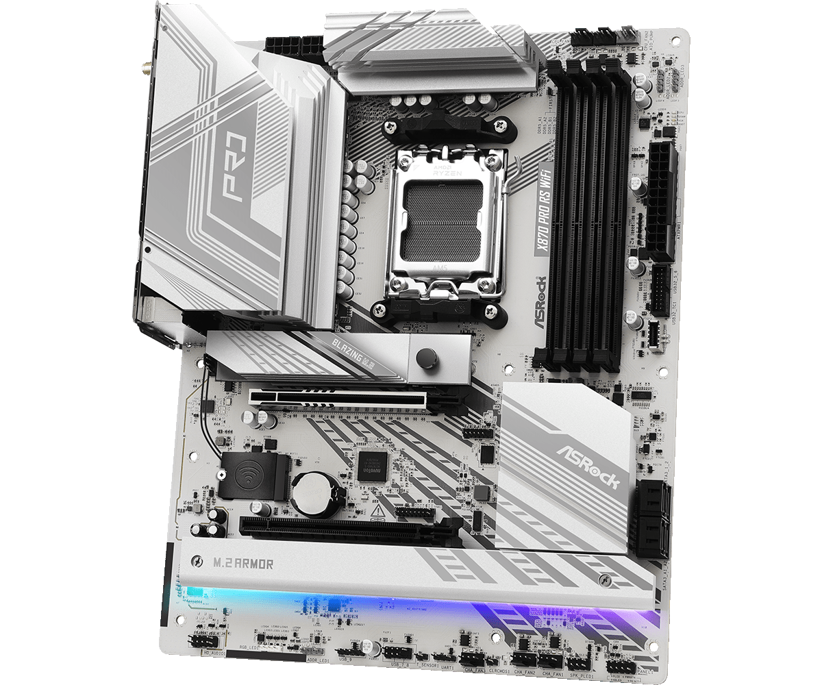 Материнская плата ASRock AM5 AMD X870 X870 Pro RS WiFi