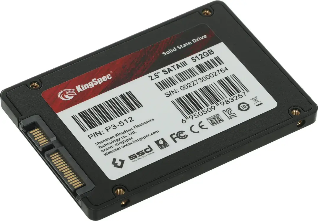 Внутренний твердотельный накопитель KINGSPEC P3 2.5" SATA3 512GB