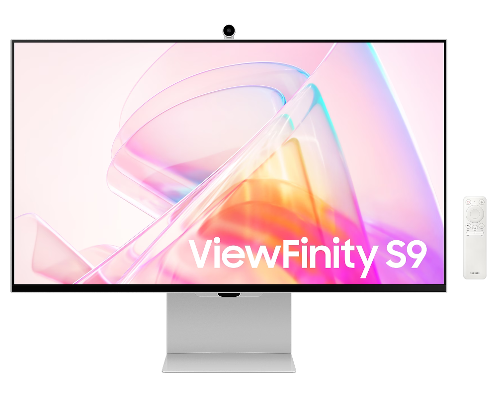 Samsung 27" ViewFinity S9 S27C902PAI IPS LED 16:9 5120x2880x60Hz 5ms 600cd 1000:1 178/178 1,07 млрд mini DP; TB 4 (90W); USB3.0 x3; WiFi5; BT4.2;WCam;2x5W;VESA;Tilt;HAS;Piv;Sil