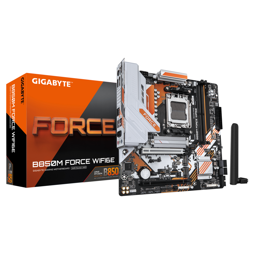 Материнская плата Gigabyte AM5 AMD B850 B850M FORCE WIFI6E