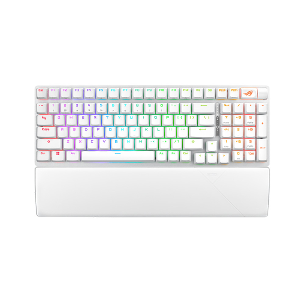 Клавиатура ASUS ROG Strix Scope II 96 90MP037A-BKRA30, цвет белый
