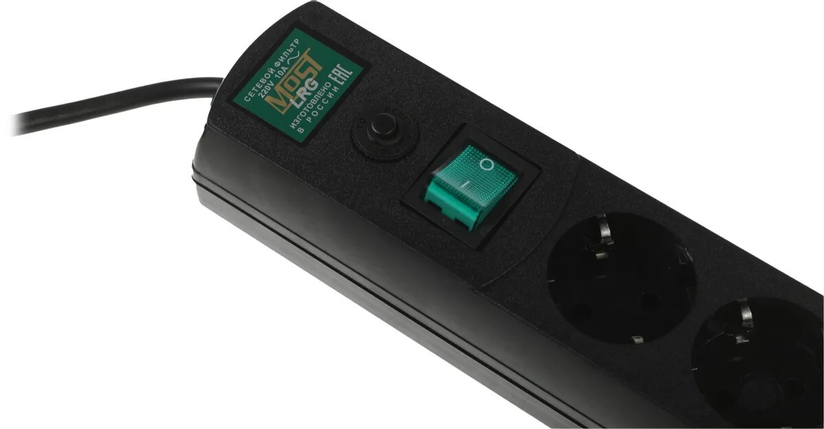 Сетевой фильтр Most Сетевой фильтр LRG 1.6м (6 розеток)