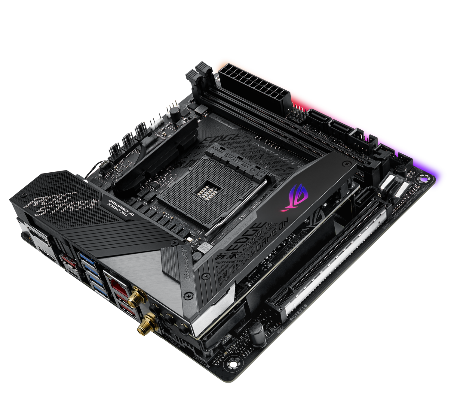 Материнская плата ASUS AMD X570 ROG STRIX X570-I GAMING