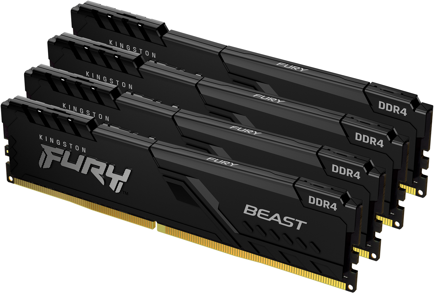 Оперативная память Kingston FURY Beast Black KF432C16BB1K4/64