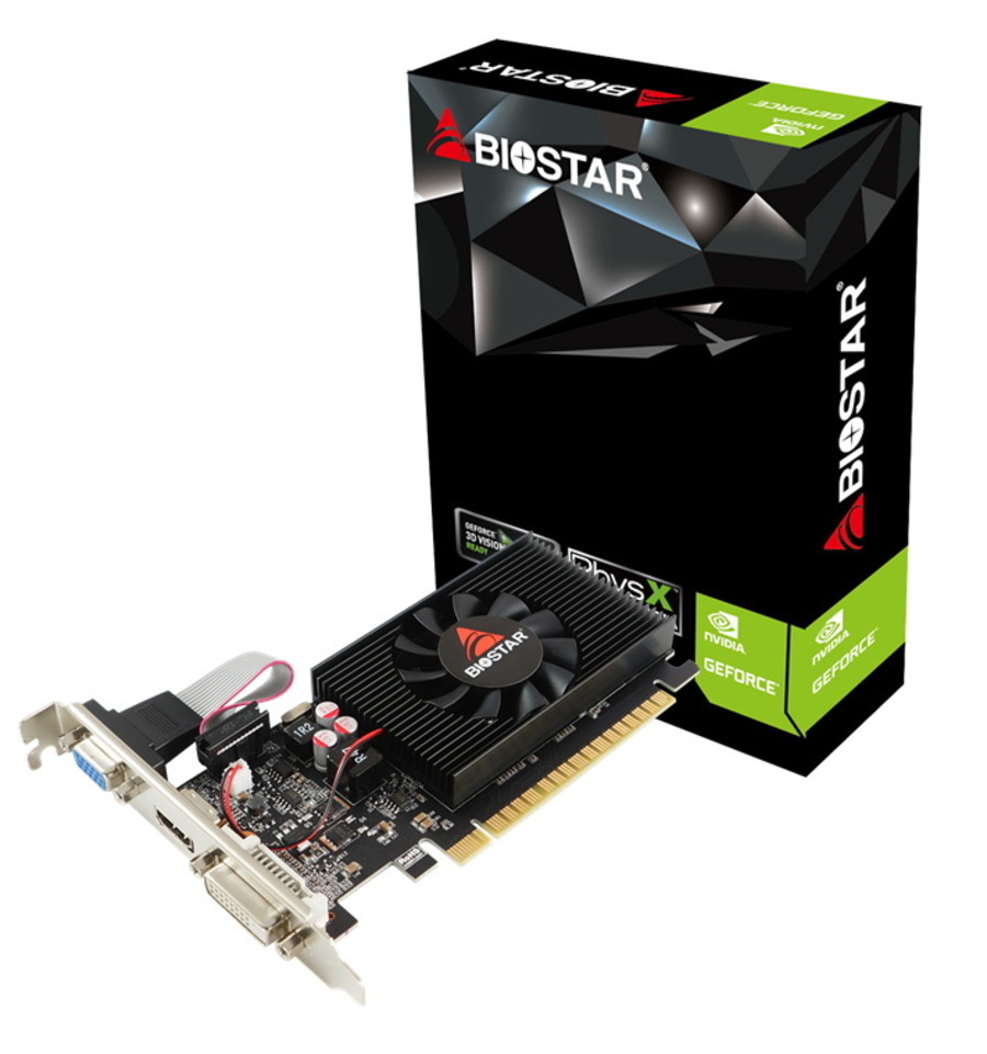 Видеокарта Biostar PCI-E GT710-2GB D3 LP NVIDIA GeForce GT 710 2Gb 64bit DDR3 954/1333 DVIx1 HDMIx1 CRTx1 HDCP Ret low profile