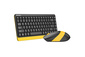 Клавиатура+мышь A4tech Клавиатура + мышь Fstyler FG1110 FG1110 BUMBLEBEE, цвет черный