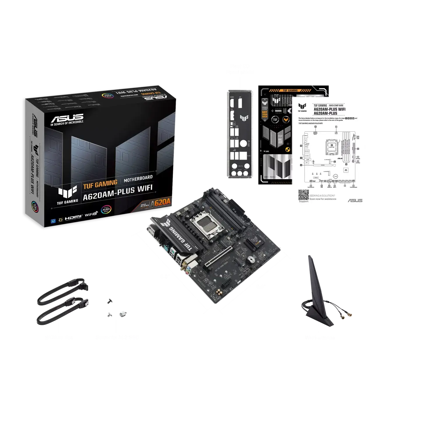 Материнская плата ASUS AMD A620A TUF GAMING A620AM-PLUS WIFI