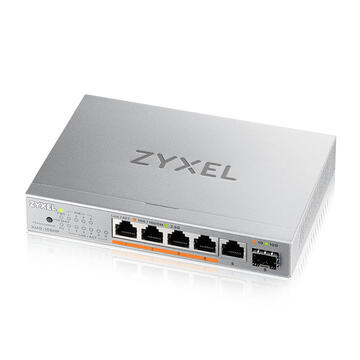 Коммутатор Zyxel XMG-105HP-EU0101F 5x2.5Гбит/с 1SFP+ 4PoE++ 70W неуправляемый