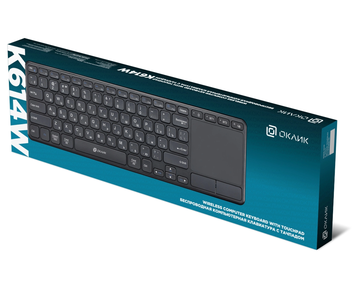 Клавиатура Oklick KeyBoard K614W 1979327, цвет черный