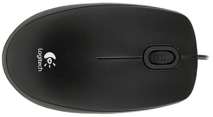 Мышь Logitech B100 910-006605, цвет черный