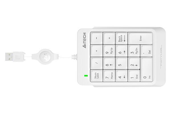 Клавиатура A4tech Числовой блок Fstyler FK13 FK13 USB ( WHITE ), цвет белый