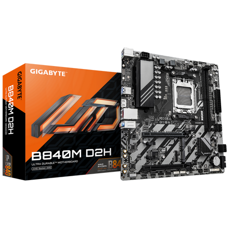 Материнская плата AMD B840 SAM5 MATX B840M D2H GIGABYTE
