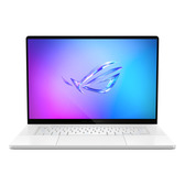 Ноутбук/ ASUS ROG Zephyrus G16 GU605CW-QR094W 16&quot;(2560x1600 OLED 240Hz)/Intel Core Ultra 9 285H(3.7Ghz)/32768Mb/1024PCISSDGb/noDVD/Ext:NVIDIA GeForce RTX 5080(16384Mb)/Cam/BT/WiFi/90WHr/war 1y/1.95kg/Platinum White/Win11Home + чехол