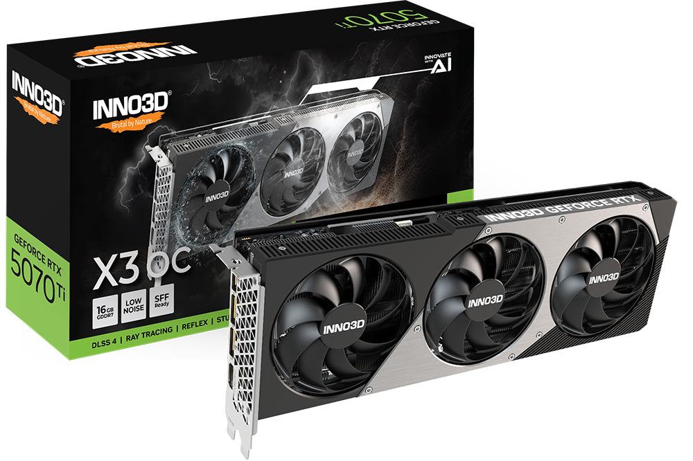 Видеокарта Inno3D GeForce RTX 5070 Ti 16 ΓБ Retail