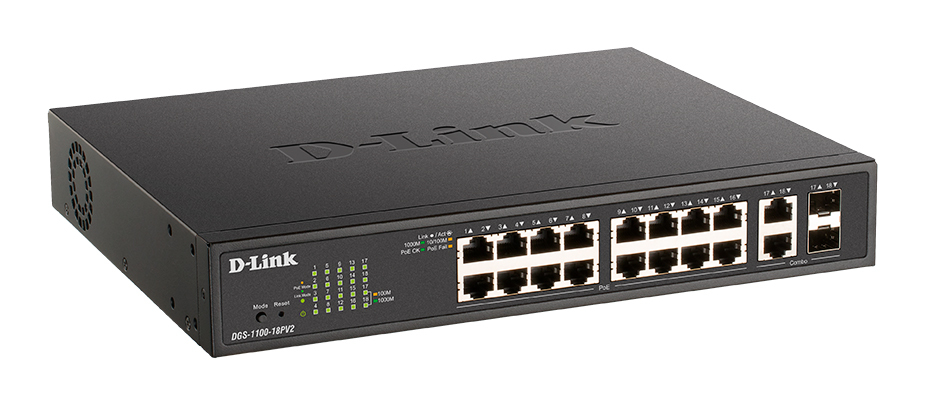 Коммутатор D-LINK DGS-1100-18PV2