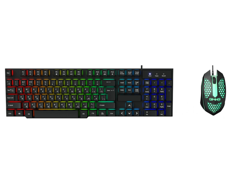 Клавиатура+мышь Oklick KB+M 400GMK 1546779, цвет черный