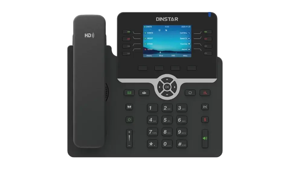 Телефон IP Dinstar C64GP черный