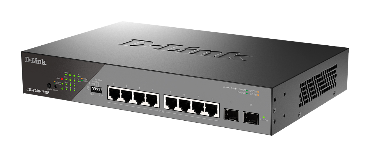 Коммутатор D-LINK DSS-200G-10MP