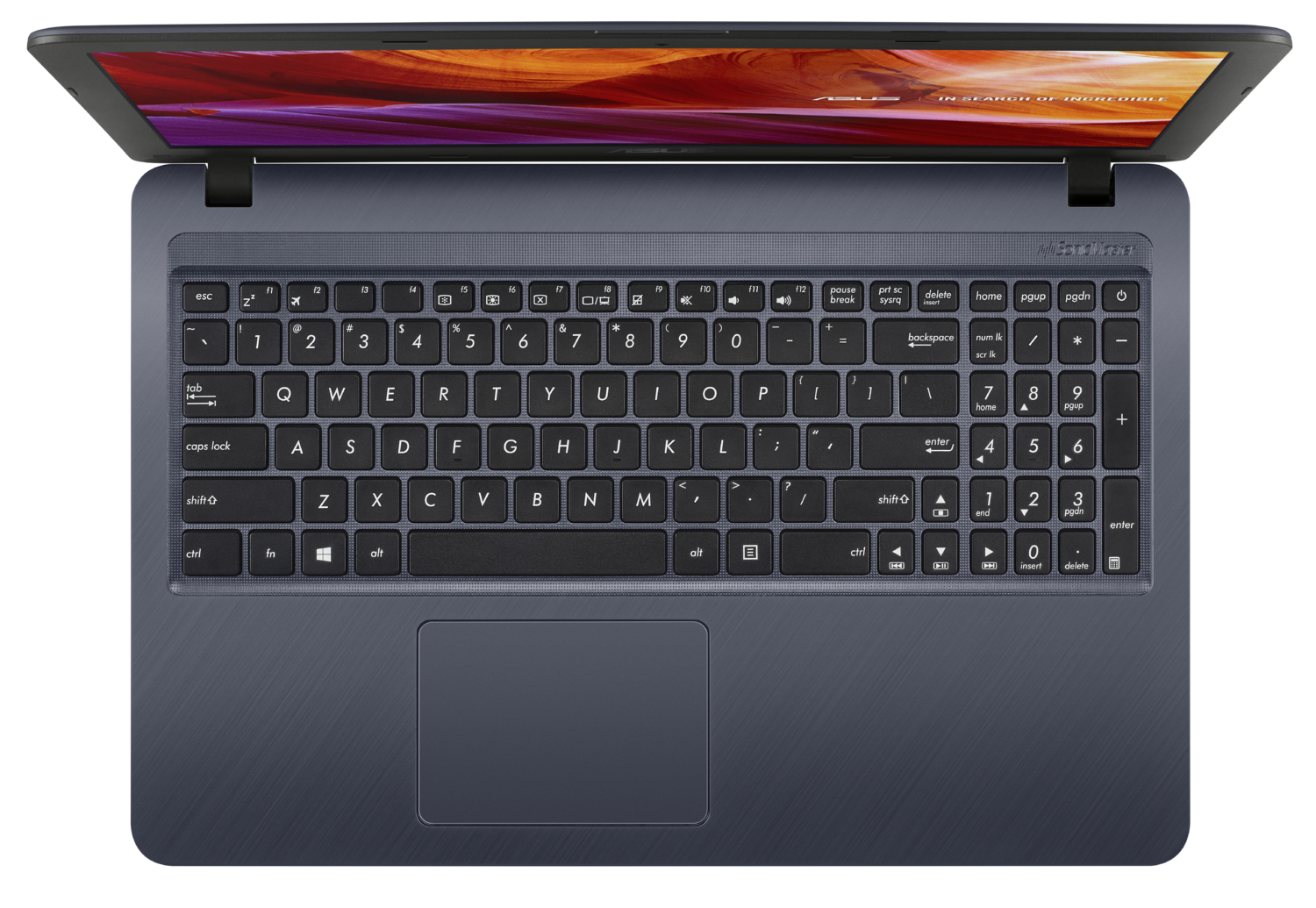 ASUS X543UA-GQ2044  15.6"(1366x768 (матовый))/Intel Pentium 4417U(2.3Ghz)/4096Mb/500Gb/DVDrw/Int:Intel UHD Graphics 620/Cam/BT/WiFi/war 1y/1.9kg/Star
