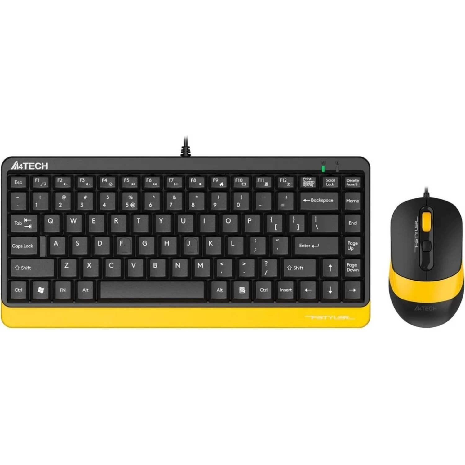 Клавиатура+мышь A4tech Fstyler F1110 BUMBLEBEE, цвет черный