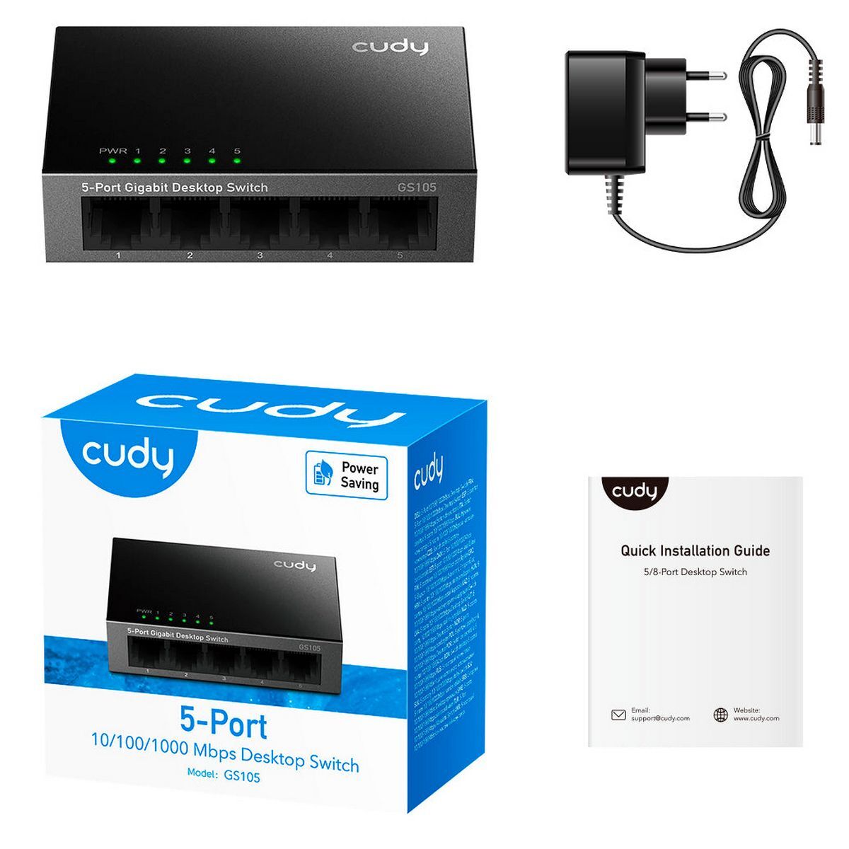 Коммутатор CUDY GS105