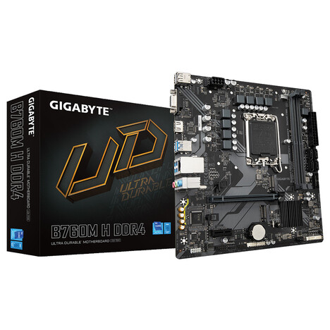 Материнская плата Gigabyte LGA 1700 Intel B760 B760M H DDR4