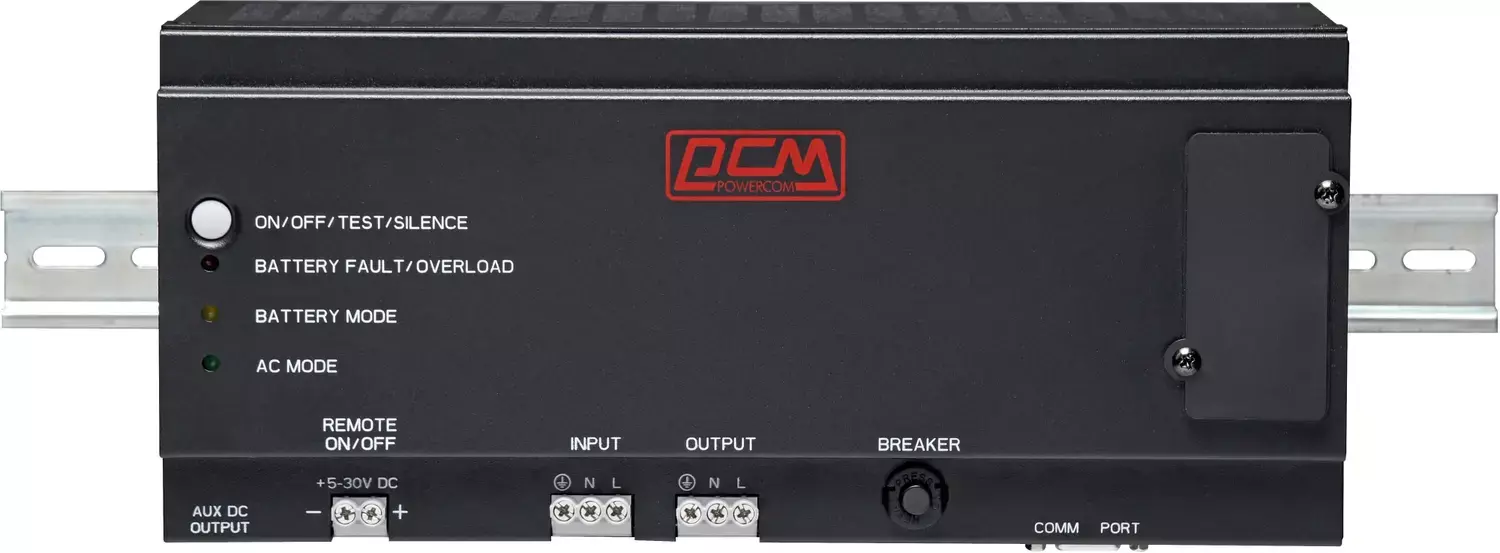 Powercom DRU 850VA/510W, DIN Rail, 230V, RS-232, 2 year warranty (1999787)