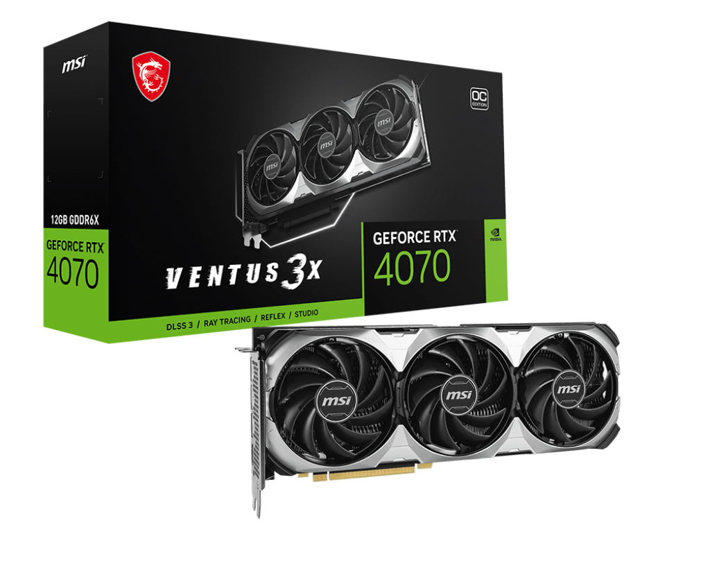 Видеокарта MSI GeForce RTX 4070 12 ΓБ Retail