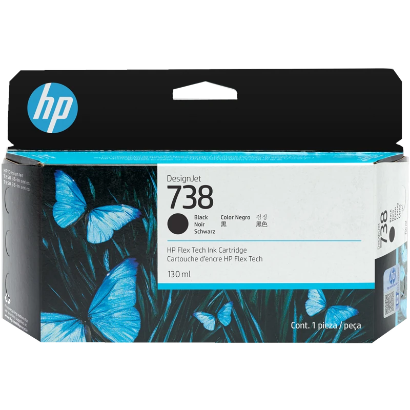 Картридж черный HP Inc. 738 130мл, 498N4A