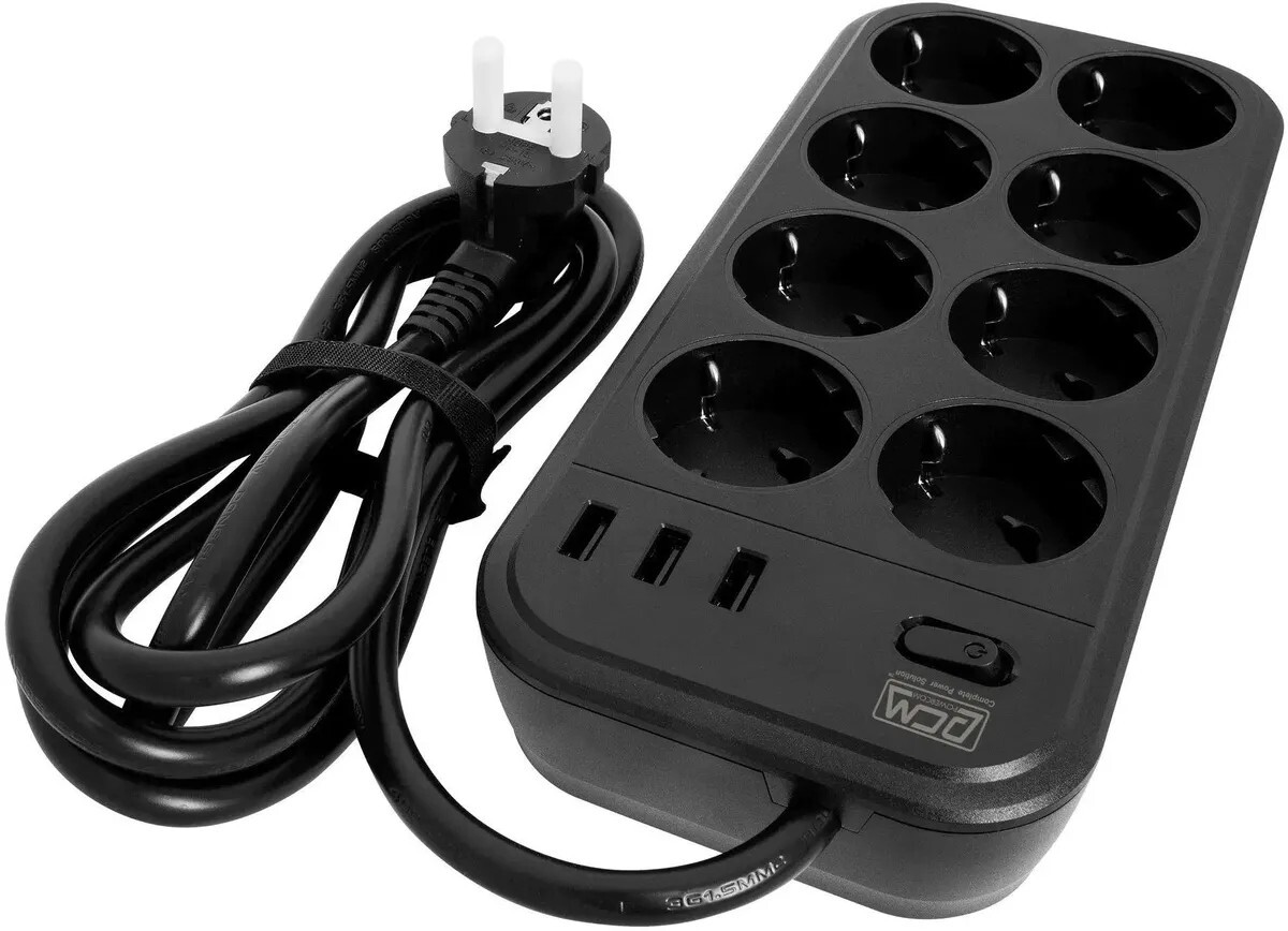 Сетевой фильтр Powercom Сетевой фильтр SP-08 USB03AB 1.8M