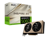 Видеокарта MSI RTX5060 INSPIRE 2X OC 8GB GDDR7 128bit 3xDP HDMI 2FAN RTL