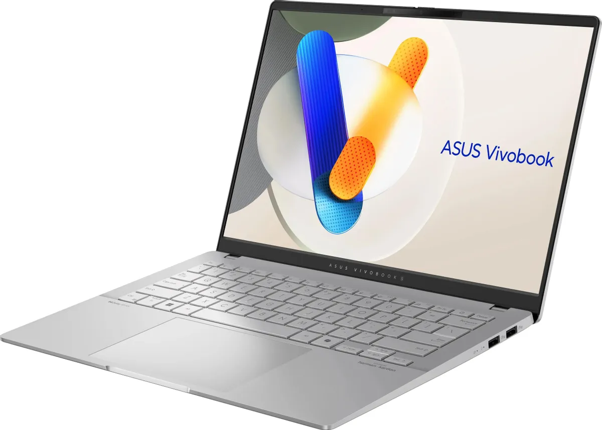 ASUS Vivobook S 14 OLED M5406WA-QD127 AMD RYZEN AI 9 365(10C)  LPDDR5X 24GB 1TB PCIE G4 SSD   14" OLED WUXGA BEND GLARE NON-TOUCH,400NITS(HDR),DCI-P3:100% Without OS  Cool Silver