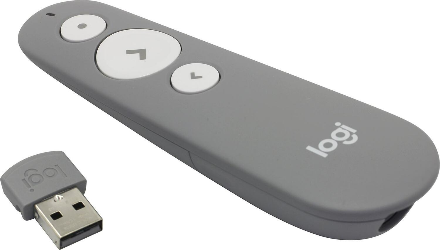 Презентер Logitech Presenter R500s 910-006528, цвет серый