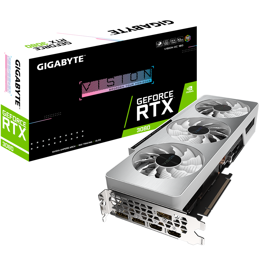 Видеокарта Gigabyte GeForce RTX 3080 10 ΓБ Retail